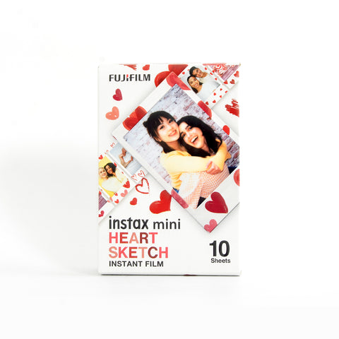 Instax Mini Film Heart Sketch