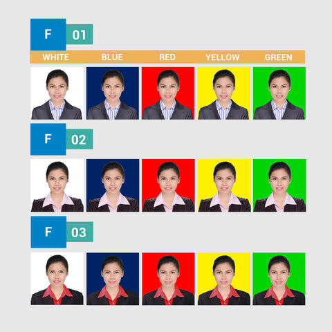 ID Package 4: 6 pcs. Passport Size 1.37 x 1.77 in.