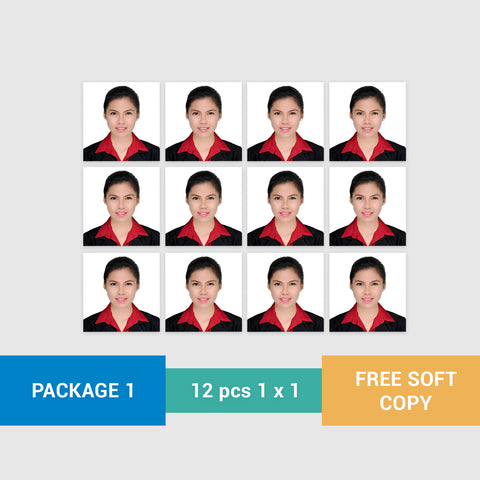 ID Package 1: 12 pcs. 1 x 1 in.