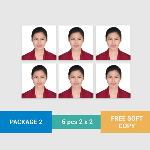 ID Package 2: 6 pcs. 2 x 2 in.