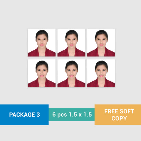 ID Package 3: 6 pcs. 1.5 x 1.5 in.